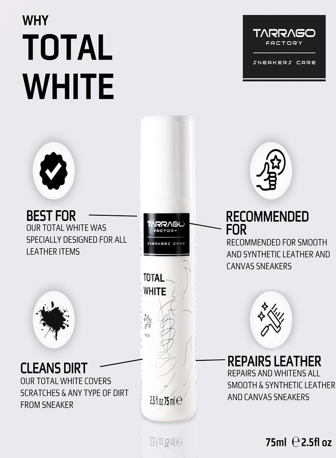 Tarrago Sneakers Total White with Applicator | for Leather and Canvas | 2,5 fl.oz - Image 3